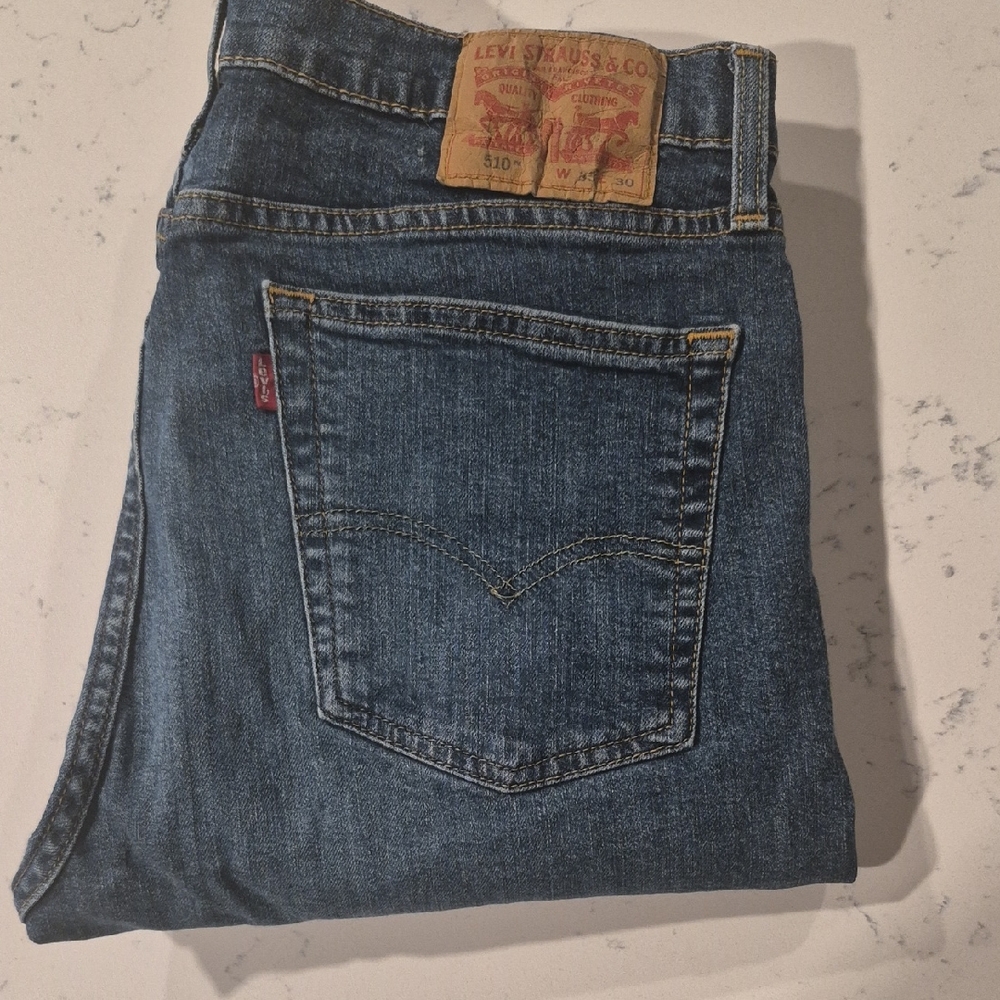 Levi's Men's Straight Fit Indigo Blue Jeans
